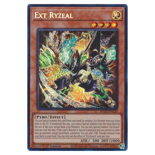 Ext Ryzeal MP25-EN120 card from the Yu-Gi-Oh! set 2025 Mega Pack