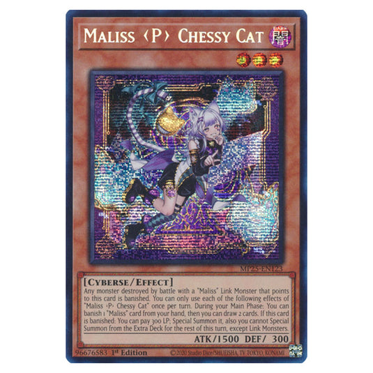 Maliss P Chessy Cat MP25-EN123 card from the Yu-Gi-Oh! set 2025 Mega Pack