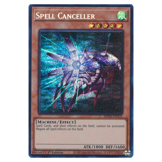Spell Canceller MP25-EN131 card from the Yu-Gi-Oh! set 2025 Mega Pack