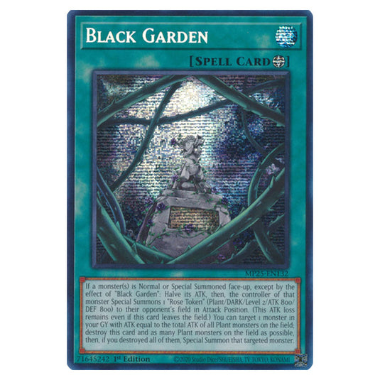 Black Garden MP25-EN132 card from the Yu-Gi-Oh! set 2025 Mega Pack