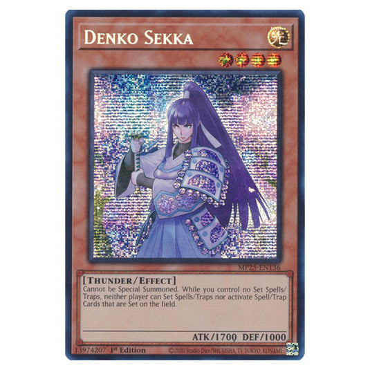 Denko Sekka MP25-EN136 card from the Yu-Gi-Oh! set 2025 Mega Pack
