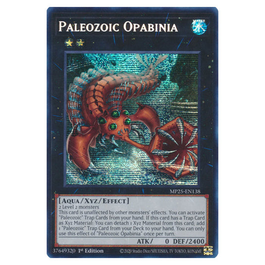 Paleozoic Opabinia MP25-EN138 card from the Yu-Gi-Oh! set 2025 Mega Pack