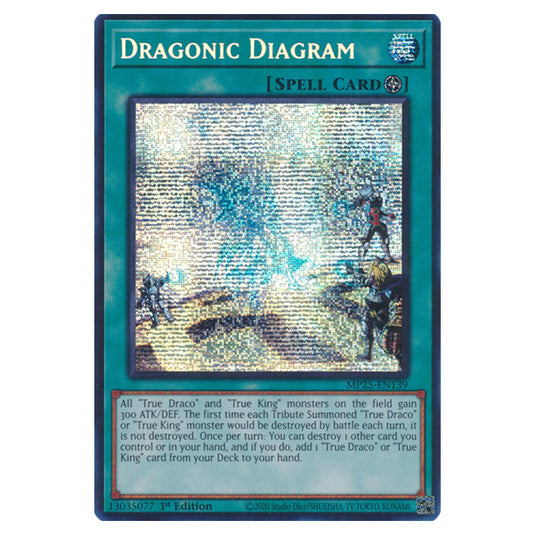Dragonic Diagram MP25-EN139 card from the Yu-Gi-Oh! set 2025 Mega Pack