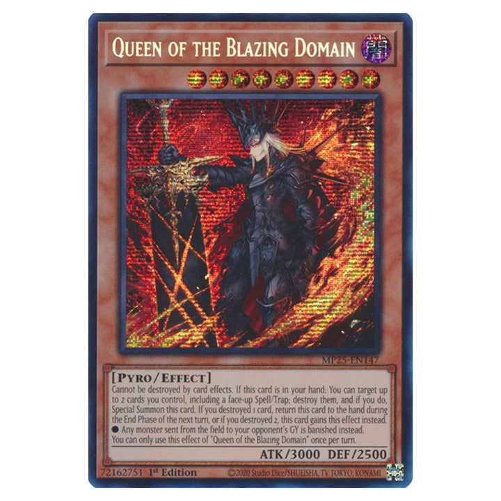 Yu-Gi-Oh! - 2025 Mega Pack - Queen of the Blazing Domain (Prismatic Secret Rare) MP25-EN147