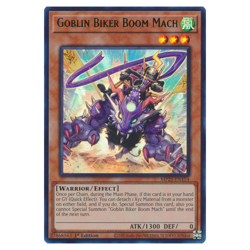 Yu-Gi-Oh! - 2025 Mega Pack - Goblin Biker Boom Mach (Ultra Rare) MP25-