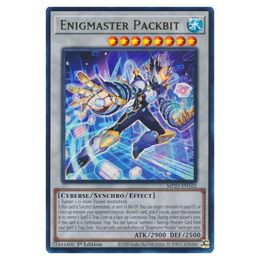 Enigmaster Packbit MP25-EN162 card from the Yu-Gi-Oh! set 2025 Mega Pack
