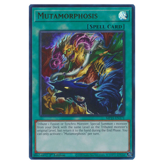 Mutamorphosis MP25-EN171 card from the Yu-Gi-Oh! set 2025 Mega Pack