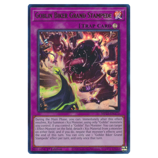 Goblin Biker Grand Stampede MP25-EN173 card from the Yu-Gi-Oh! set 2025 Mega Pack