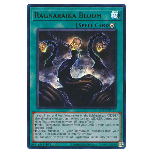 Ragnaraika Bloom MP25-EN196 card from the Yu-Gi-Oh! set 2025 Mega Pack