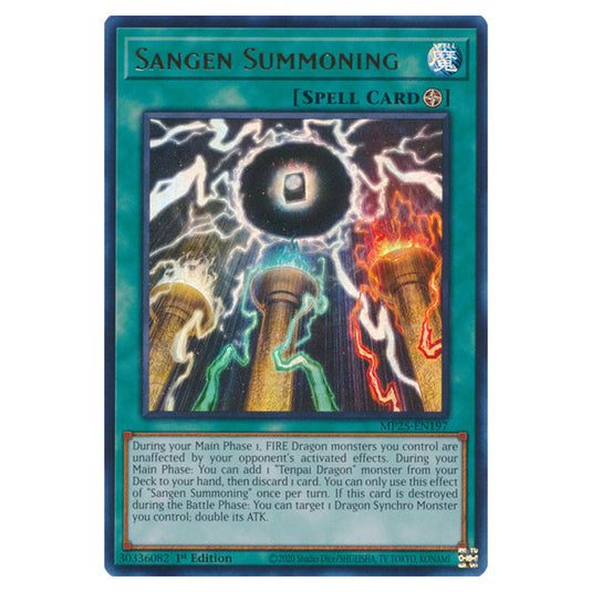 Sangen Summoning MP25-EN197 card from the Yu-Gi-Oh! set 2025 Mega Pack