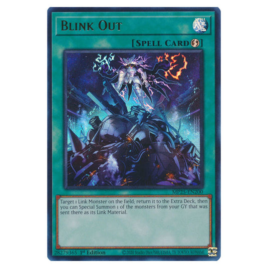 Blink Out MP25-EN200 card from the Yu-Gi-Oh! set 2025 Mega Pack