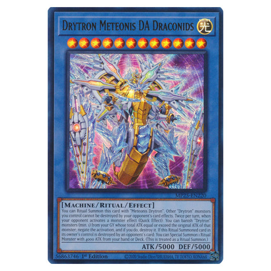 Drytron Meteonis DA Draconids MP25-EN220 card from the Yu-Gi-Oh! set 2025 Mega Pack