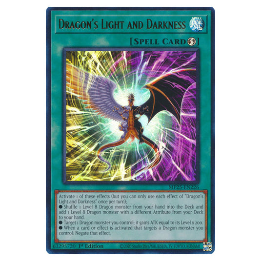 Dragon's Light and Darkness MP25-EN226 card from the Yu-Gi-Oh! set 2025 Mega Pack