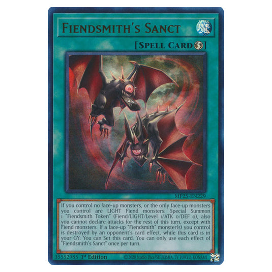 Fiendsmith's Sanct MP25-EN229 card from the Yu-Gi-Oh! set 2025 Mega Pack