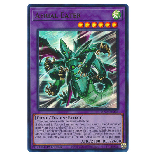 Aerial Eater MP25-EN234 card from the Yu-Gi-Oh! set 2025 Mega Pack