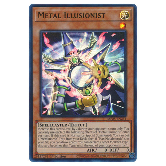 Metal Illusionist MP25-EN241 card from the Yu-Gi-Oh! set 2025 Mega Pack
