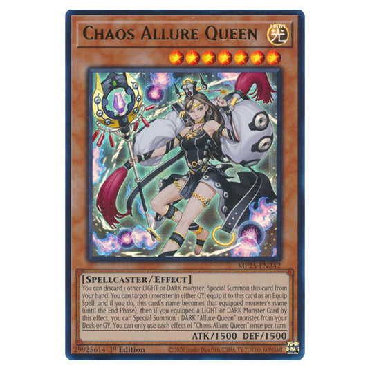 Chaos Allure Queen MP25-EN242 card from the Yu-Gi-Oh! set 2025 Mega Pack