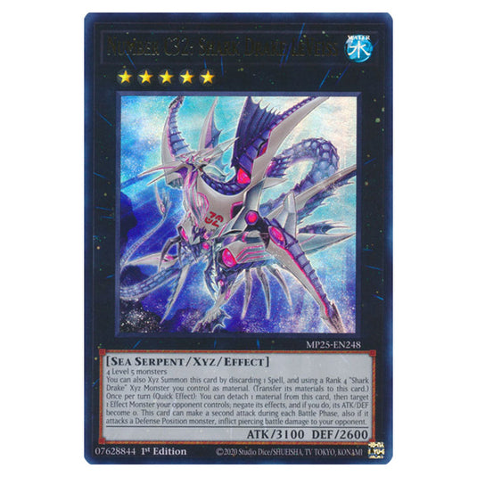 Number C32: Shark Drake LeVeiss MP25-EN248 card from the Yu-Gi-Oh! set 2025 Mega Pack