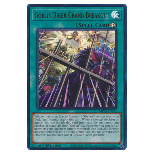 Goblin Biker Grand Breakout MP25-EN251 card from the Yu-Gi-Oh! set 2025 Mega Pack