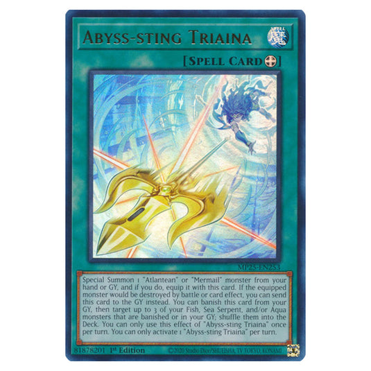 Abyss-sting Triaina MP25-EN253 card from the Yu-Gi-Oh! set 2025 Mega Pack
