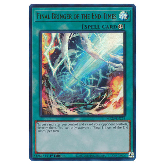 Final Bringer of the End Times MP25-EN254 card from the Yu-Gi-Oh! set 2025 Mega Pack