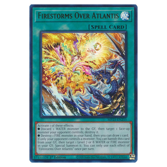 Firestorms Over Atlantis MP25-EN255 card from the Yu-Gi-Oh! set 2025 Mega Pack