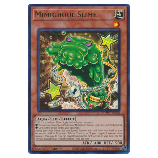 Mimighoul Slime MP25-EN258 card from the Yu-Gi-Oh! set 2025 Mega Pack