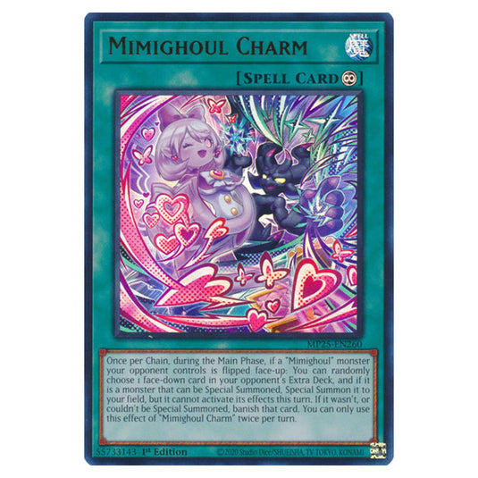 Mimighoul Charm MP25-EN260 card from the Yu-Gi-Oh! set 2025 Mega Pack