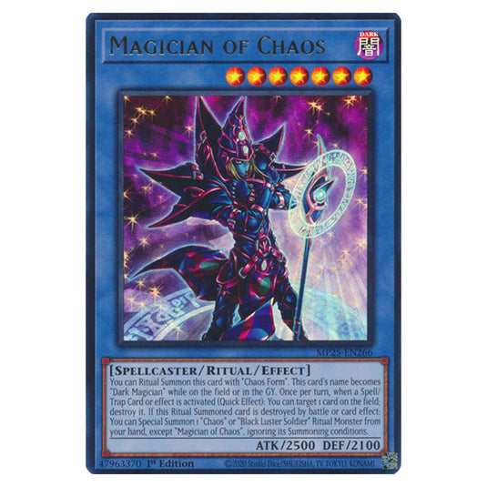 Magician of Chaos MP25-EN266 card from the Yu-Gi-Oh! set 2025 Mega Pack