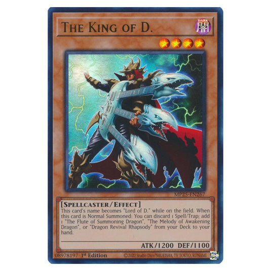 The King of D. MP25-EN267 card from the Yu-Gi-Oh! set 2025 Mega Pack