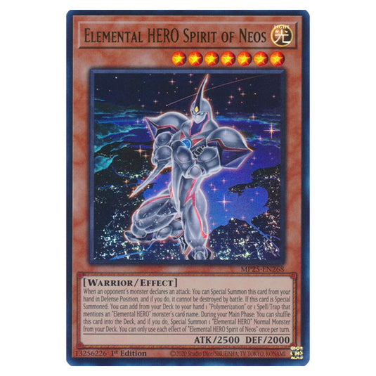 Elemental HERO Spirit of Neos MP25-EN268 card from the Yu-Gi-Oh! set 2025 Mega Pack