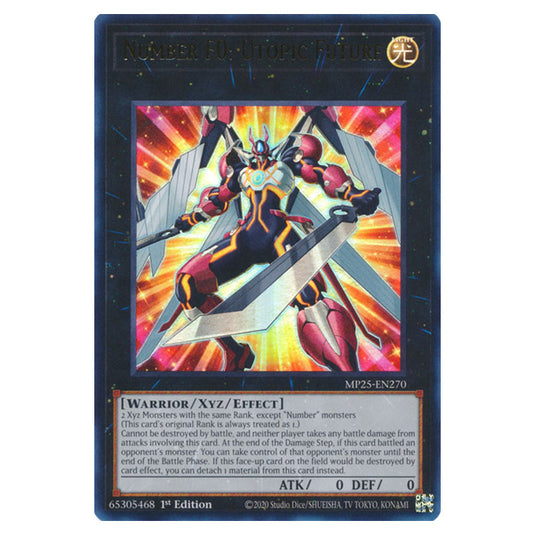 Number F0: Utopic Future MP25-EN270 card from the Yu-Gi-Oh! set 2025 Mega Pack
