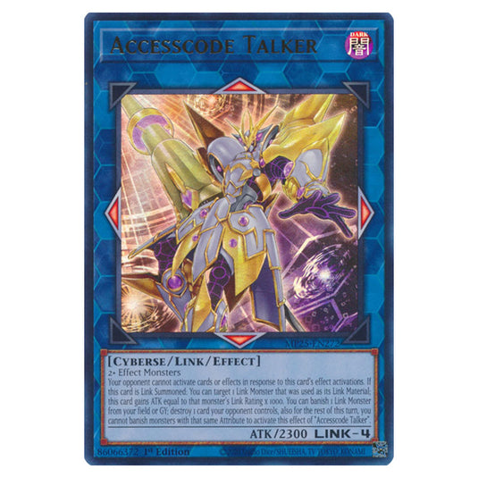 Accesscode Talker MP25-EN272 card from the Yu-Gi-Oh! set 2025 Mega Pack