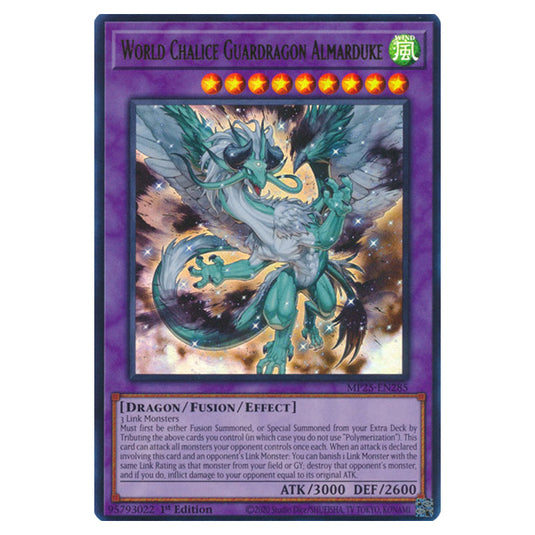 World Chalice Guardragon Almarduke MP25-EN285 card from the Yu-Gi-Oh! set 2025 Mega Pack