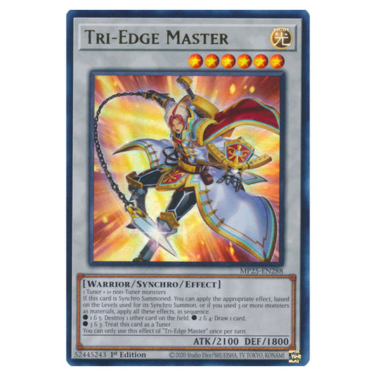 Tri-Edge Master MP25-EN288 card from the Yu-Gi-Oh! set 2025 Mega Pack