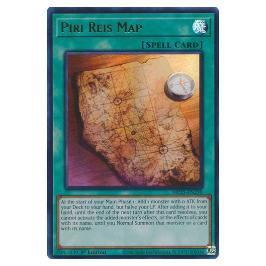 Piri Reis Map MP25-EN290 card from the Yu-Gi-Oh! set 2025 Mega Pack