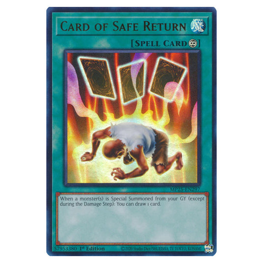 Card of Safe Return MP25-EN297 card from the Yu-Gi-Oh! set 2025 Mega Pack