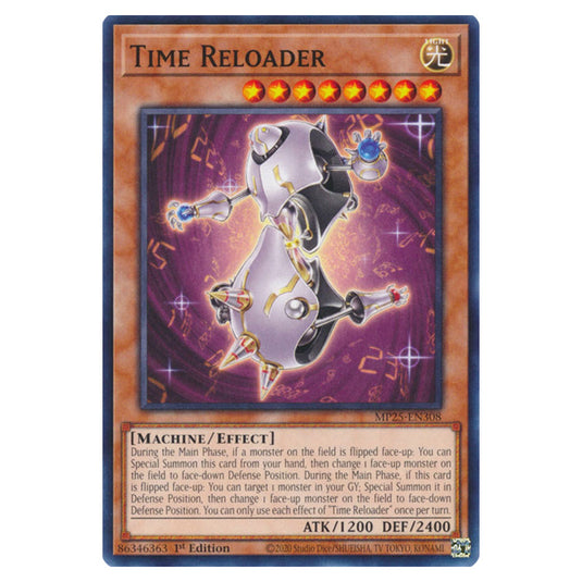 Time Reloader MP25-EN308 card from the Yu-Gi-Oh! set 2025 Mega Pack