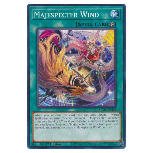 Majespecter Wind MP25-EN321 card from the Yu-Gi-Oh! set 2025 Mega Pack