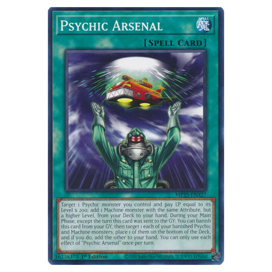 Psychic Arsenal MP25-EN327 card from the Yu-Gi-Oh! set 2025 Mega Pack