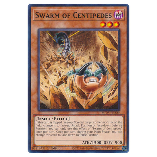 Swarm of Centipedes MP25-EN329 card from the Yu-Gi-Oh! set 2025 Mega Pack