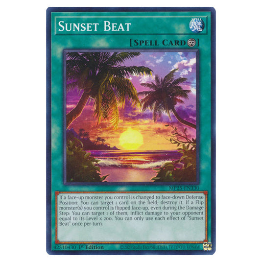 Sunset Beat MP25-EN330 card from the Yu-Gi-Oh! set 2025 Mega Pack