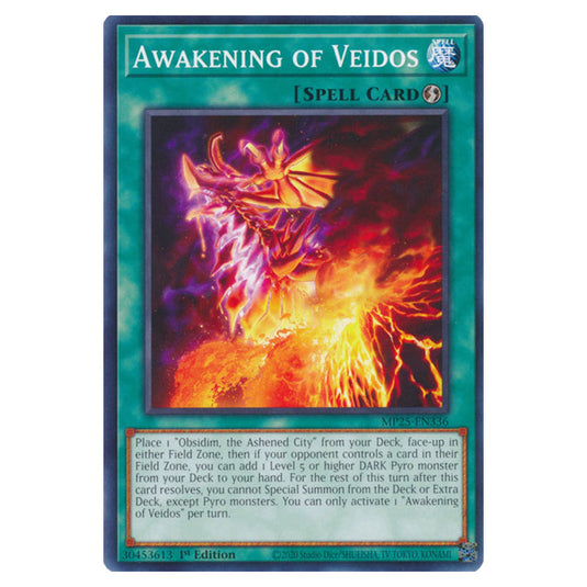 Awakening of Veidos MP25-EN336 card from the Yu-Gi-Oh! set 2025 Mega Pack