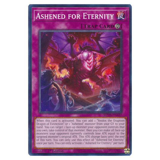 Ashened for Eternity MP25-EN337 card from the Yu-Gi-Oh! set 2025 Mega Pack