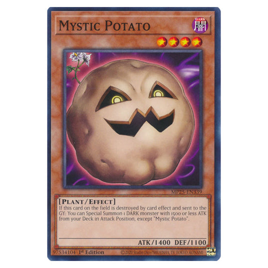 Mystic Potato MP25-EN339 card from the Yu-Gi-Oh! set 2025 Mega Pack