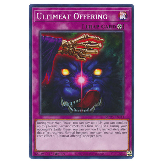 Ultimeat Offering MP25-EN341 card from the Yu-Gi-Oh! set 2025 Mega Pack