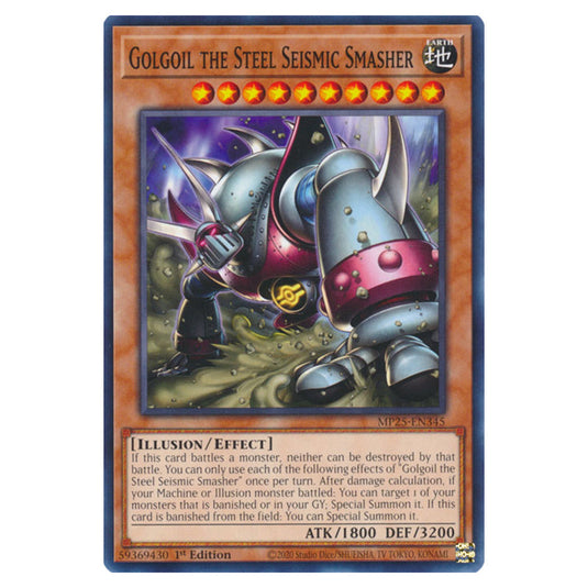 Golgoil the Steel Seismic Smasher MP25-EN345 card from the Yu-Gi-Oh! set 2025 Mega Pack