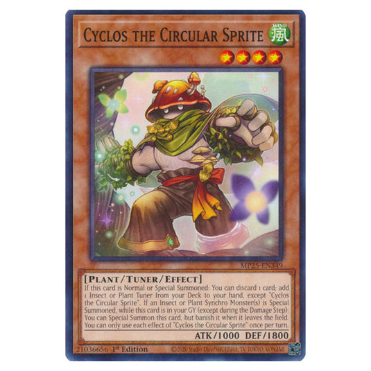 Cyclos the Circular Sprite MP25-EN349 card from the Yu-Gi-Oh! set 2025 Mega Pack