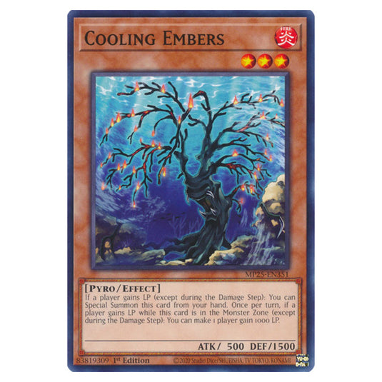 Cooling Embers MP25-EN351 card from the Yu-Gi-Oh! set 2025 Mega Pack
