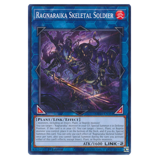 Ragnaraika Skeletal Soldier MP25-EN354 card from the Yu-Gi-Oh! set 2025 Mega Pack